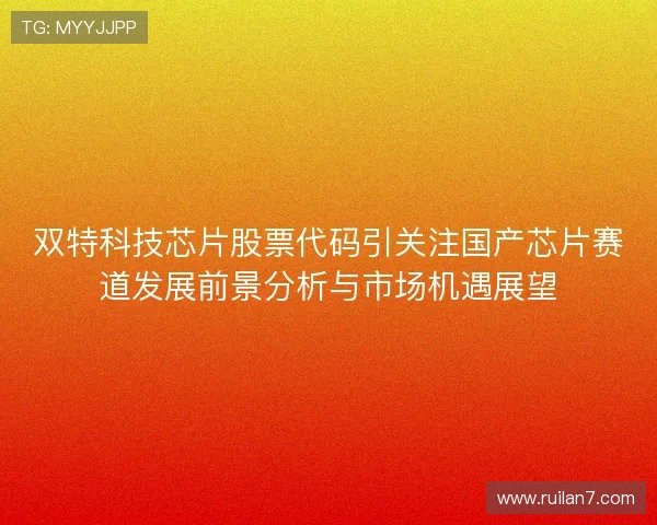 双特科技芯片股票代码引关注国产芯片赛道发展前景分析与市场机遇展望